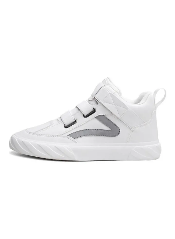 Autumn Korean Breathable Xiaobai Versatile High Top Sneakers White