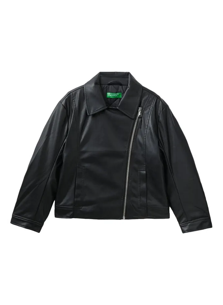 Jacket In Coated Fabric