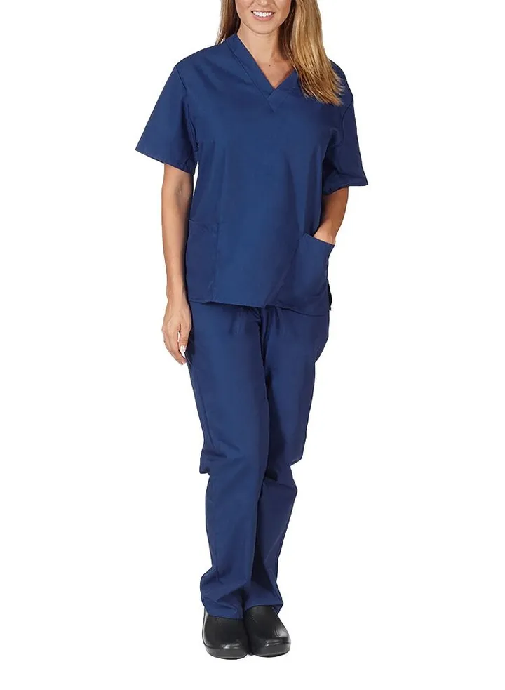 Medical Uniform Women's Scrub Set Top and Pants (M)
