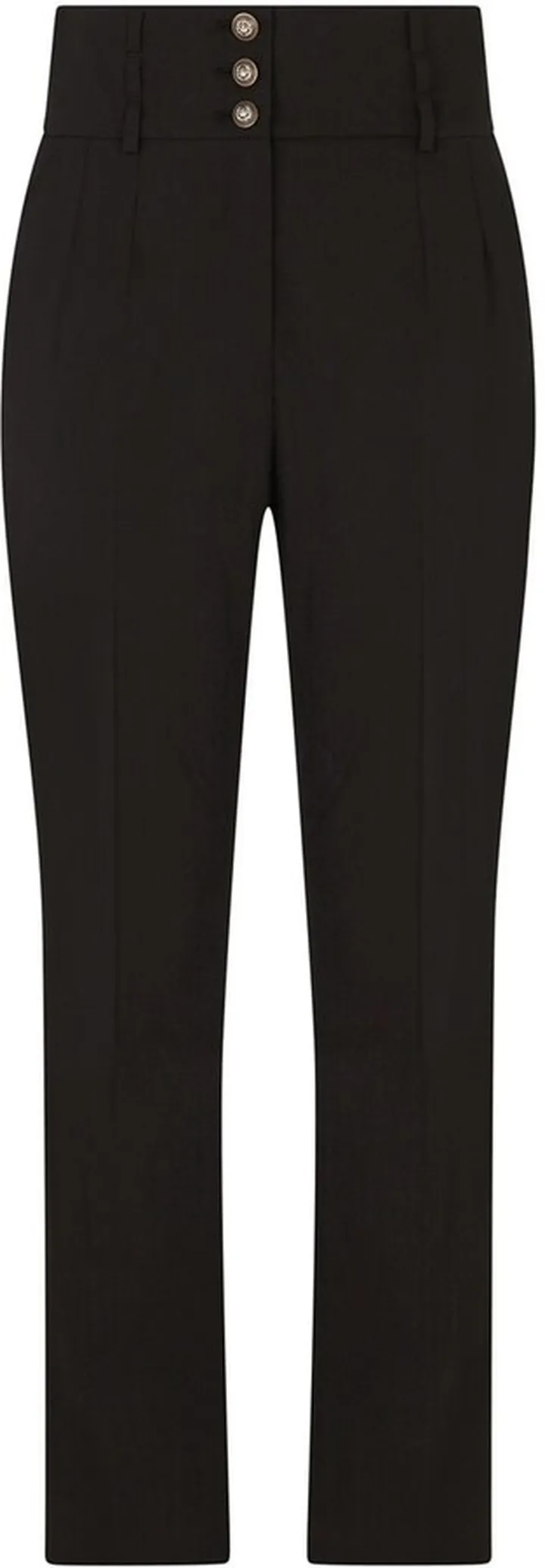 High-Waisted Side-Stripe Trousers