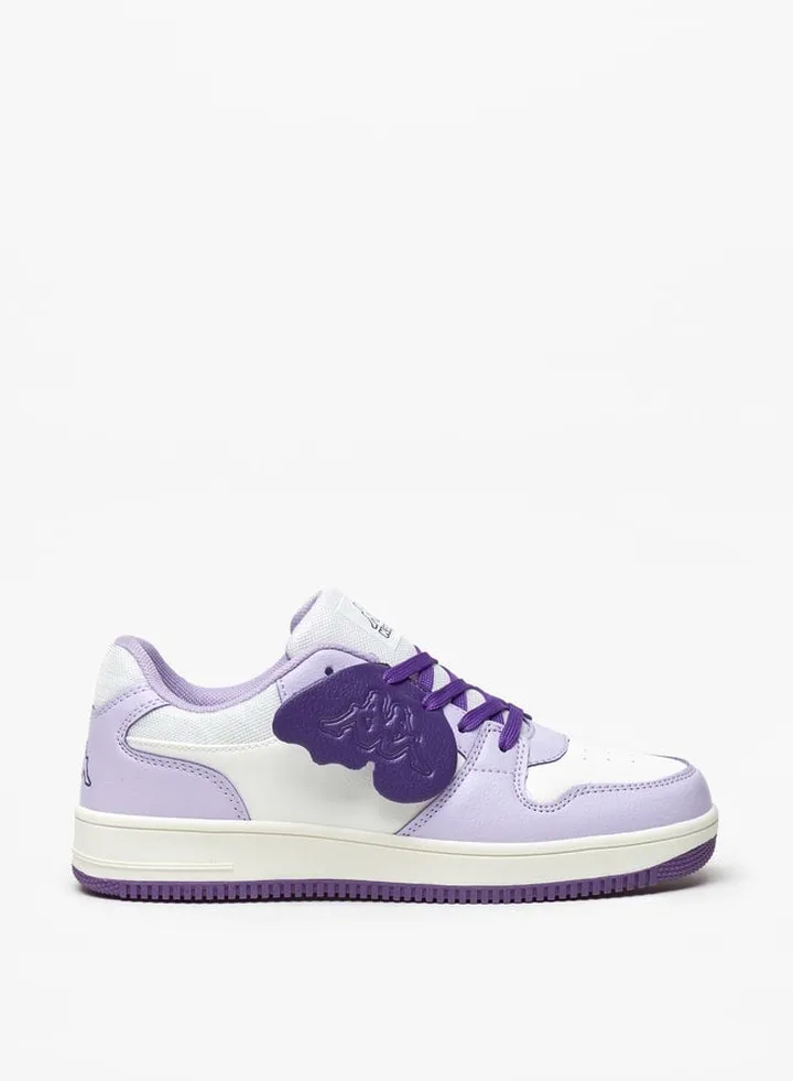 Girls' Panelled Sneakers with Lace-Up Closure