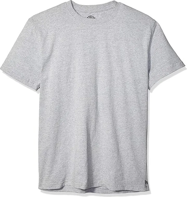 Dickies Men's Short Sleeve Heavweight Crew Neck Big-Tall (Heather Gray) Men's T Shirt