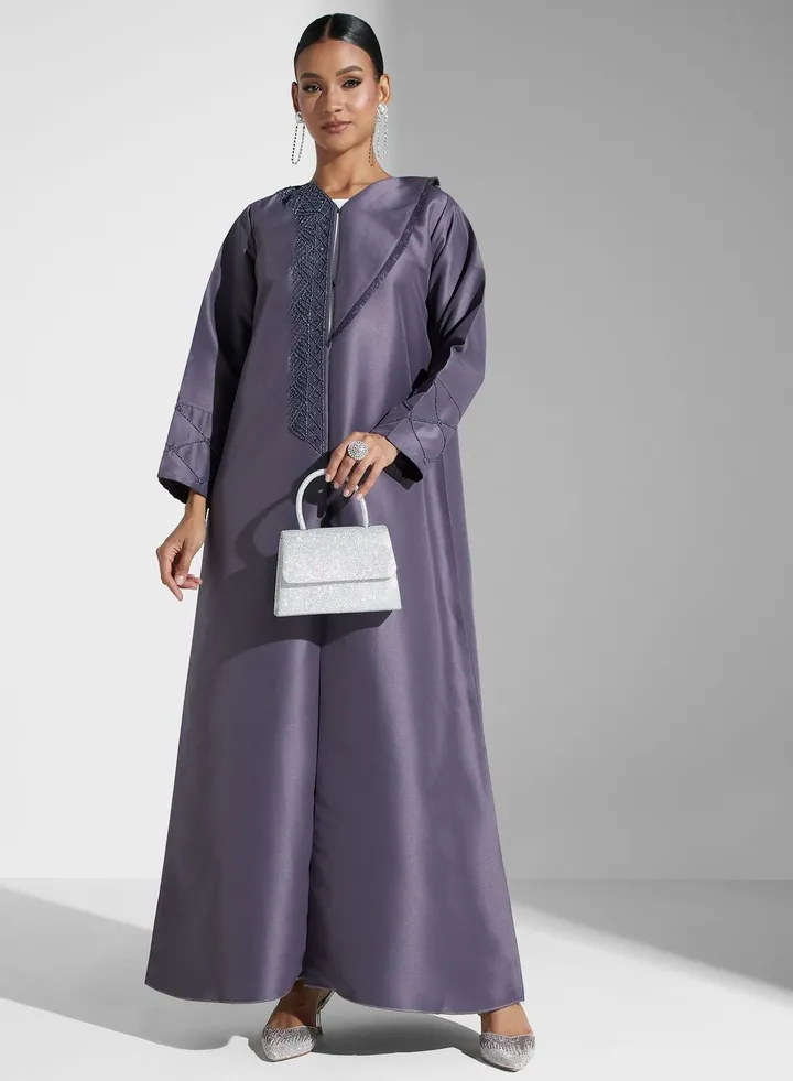 Embellished Detail Abaya