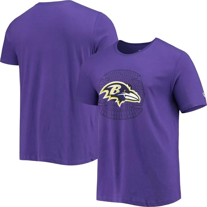 Men's New Era Purple Baltimore Ravens Stadium T-shirt