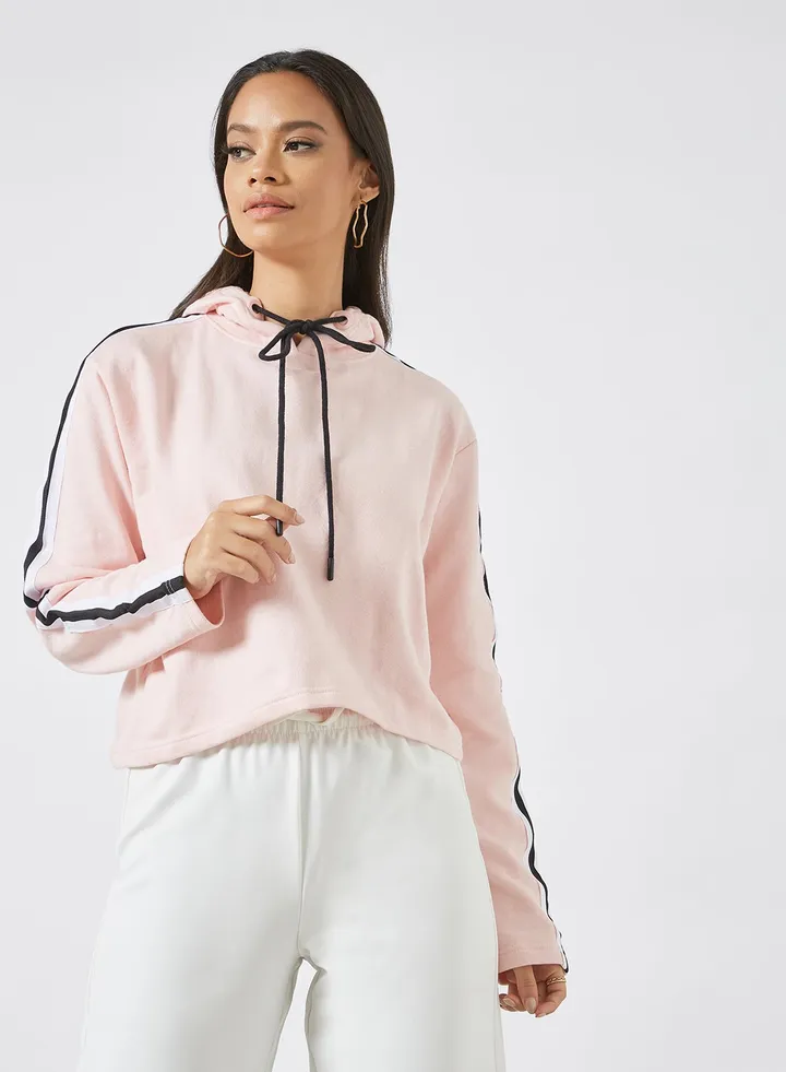 Stylish Casual Hoodie Pink