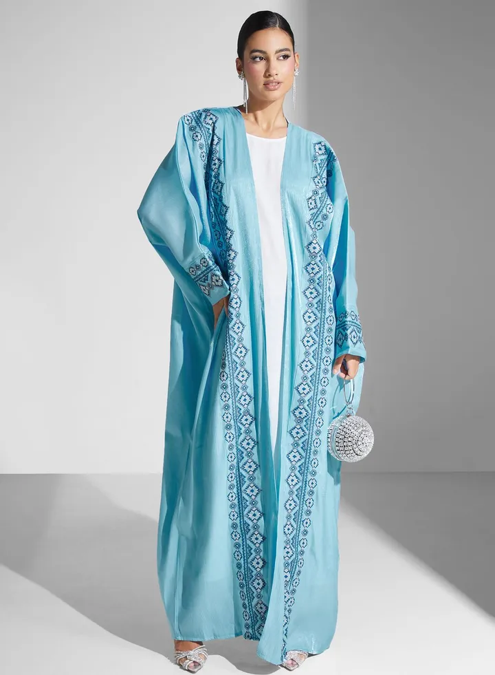 Embroidered Cape Sleeve Abaya