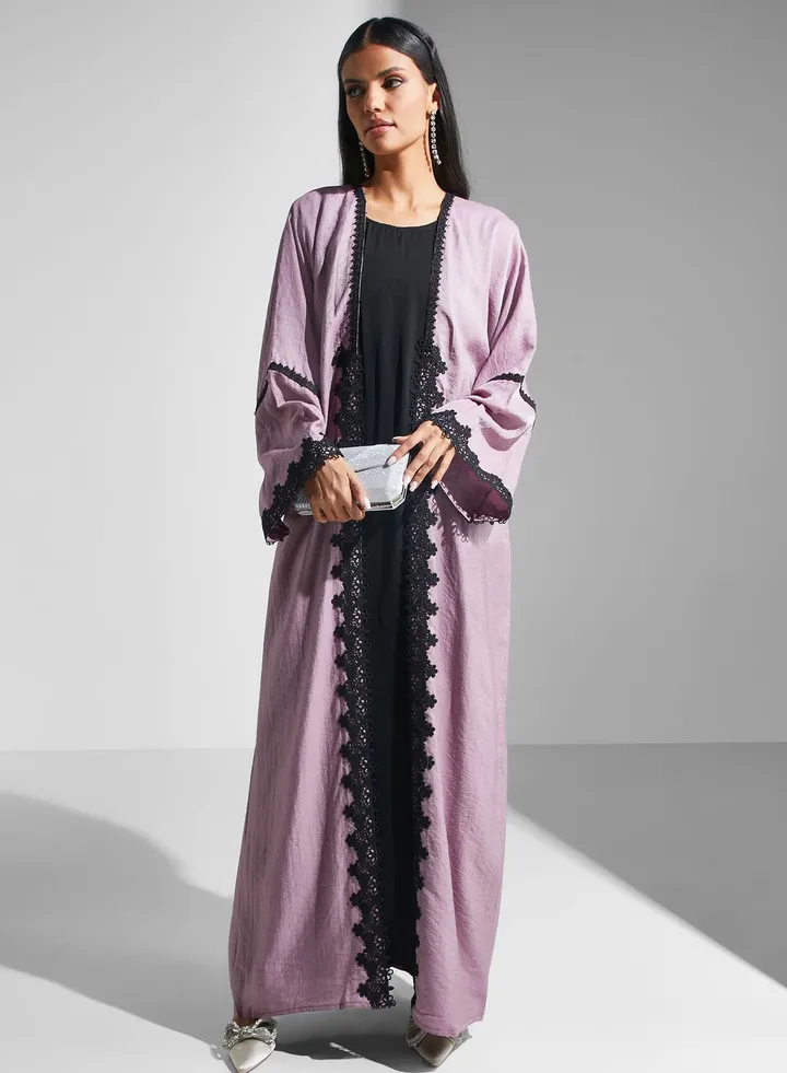 Lace Detail Abaya