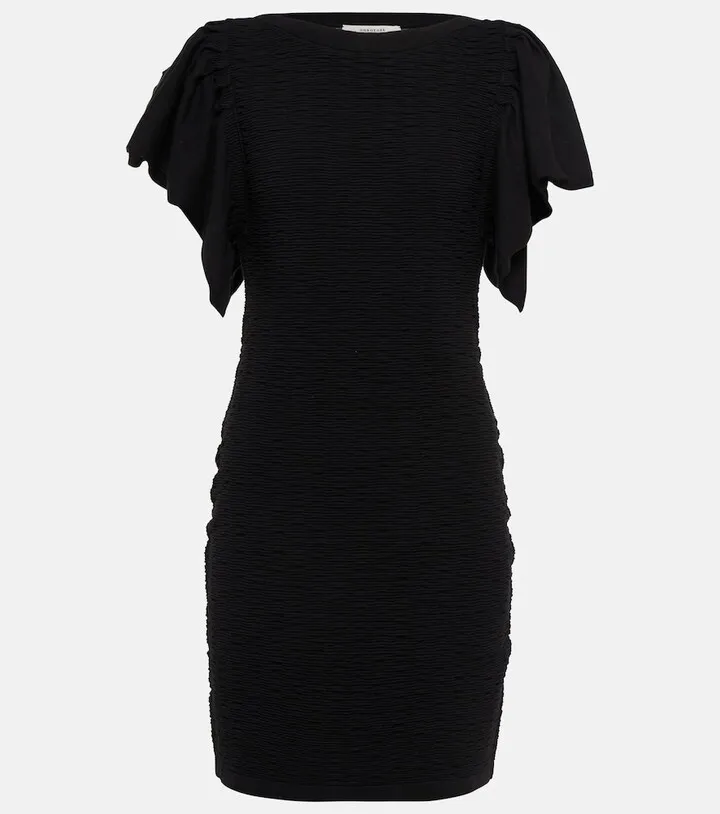 Cotton-blend minidress