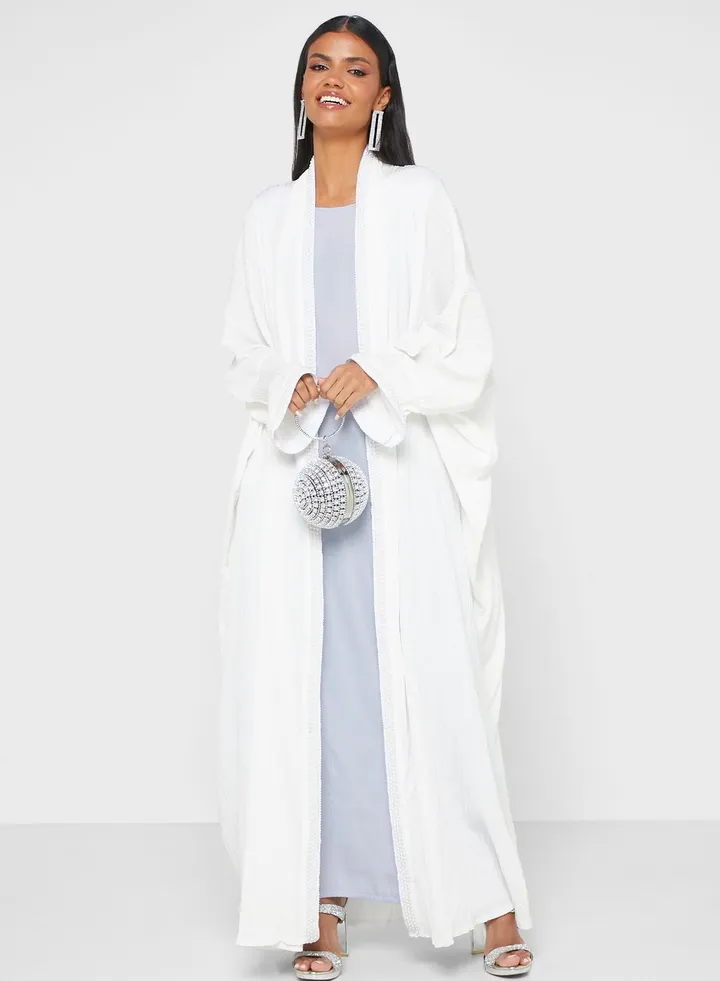 Embellished Cape Sleeve Abaya