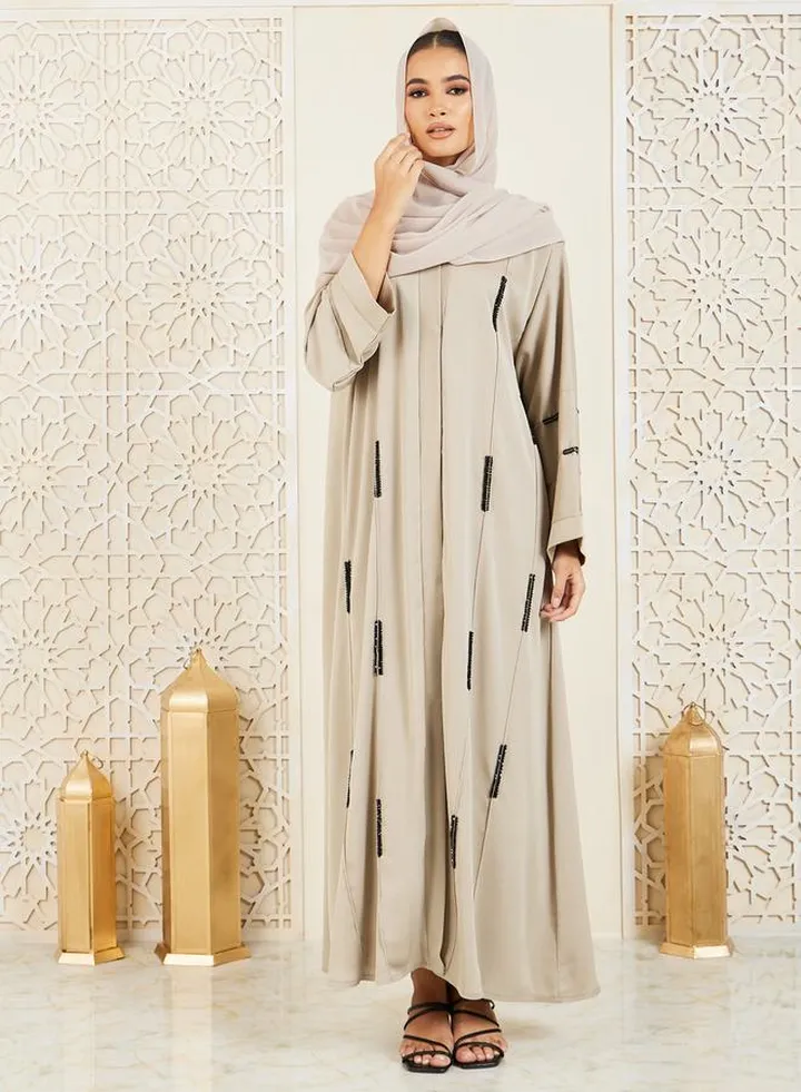 Embellished Beaded Detail Abaya