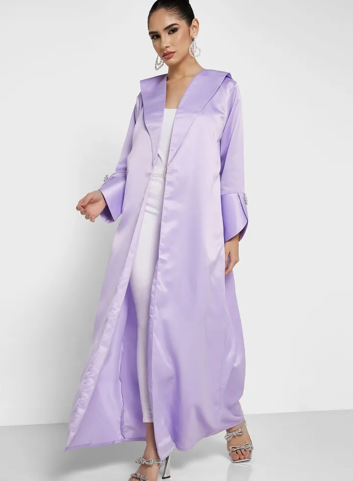 Embellished Detail Abaya With Sheila