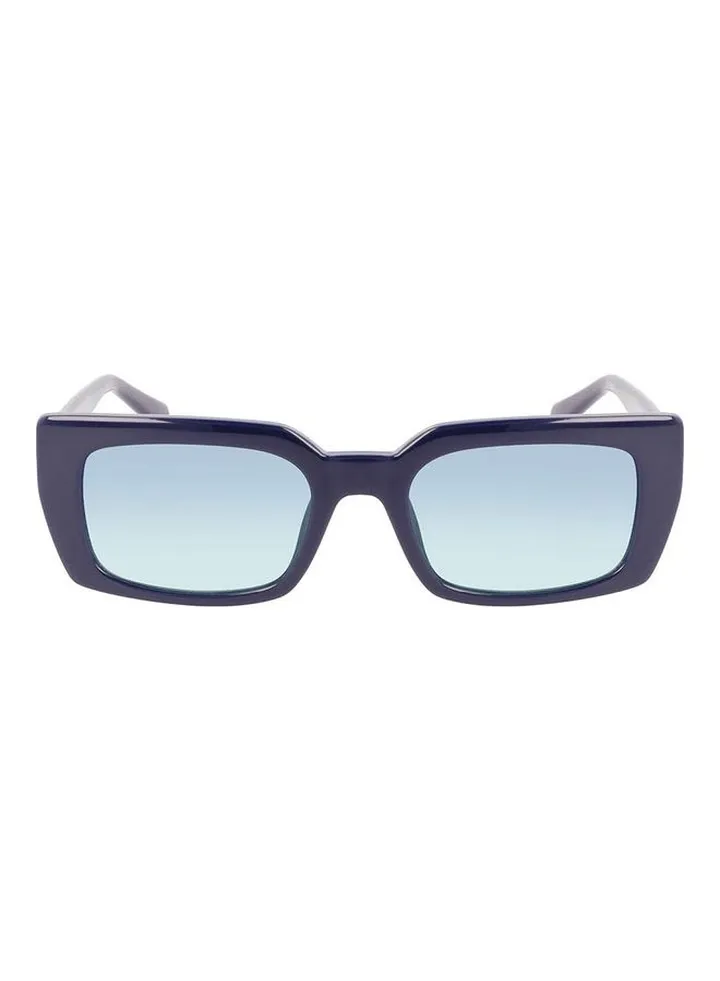 Women's Full Rim Injected Rectangle Sunglasses CKJ22606S 5320 (400) Blue
