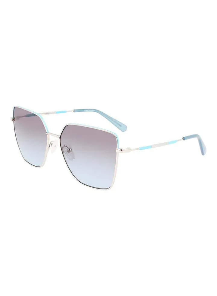 Women's Full Rim Metal Modified Rectangle Jeans Sunglasses CKJ21217S-040-5915