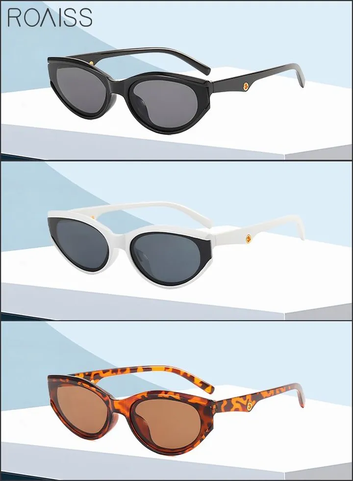 3 Pack Women's Oval Sunglasses UV Protection Sun Glasses Fashion Decorative Eyewear for Ladies Outdoor Party Street Photography 66mm