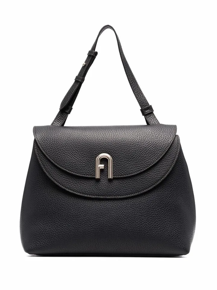 Grained Leather Tote Bag