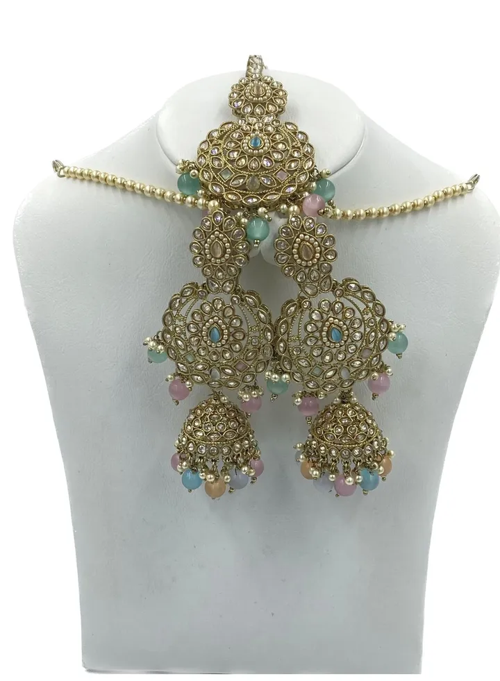 GOHONA Bollywood Style Indian Traditional Jhumka Earring for Women