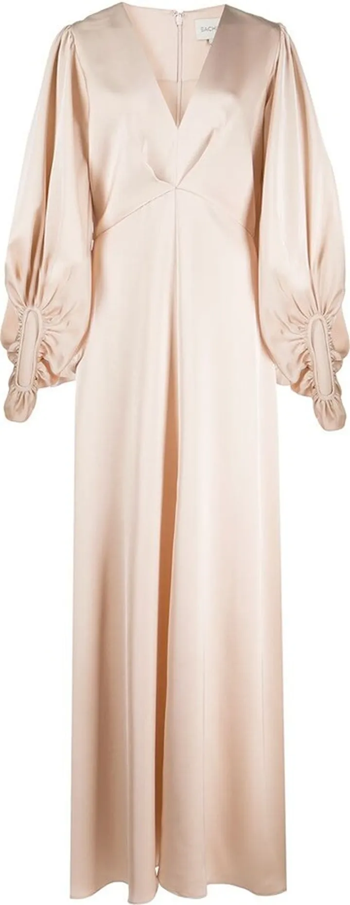 Jenny puff-sleeves gown