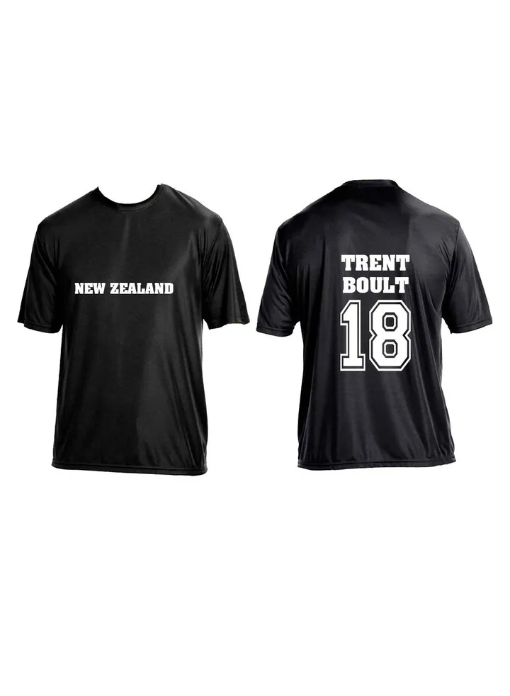 New Zealand Unisex Sports Dry-Fit Jersey - Perfect for New Zealand Sports Fans - Comfortable and Stylish New Zealand Jersey for Adults