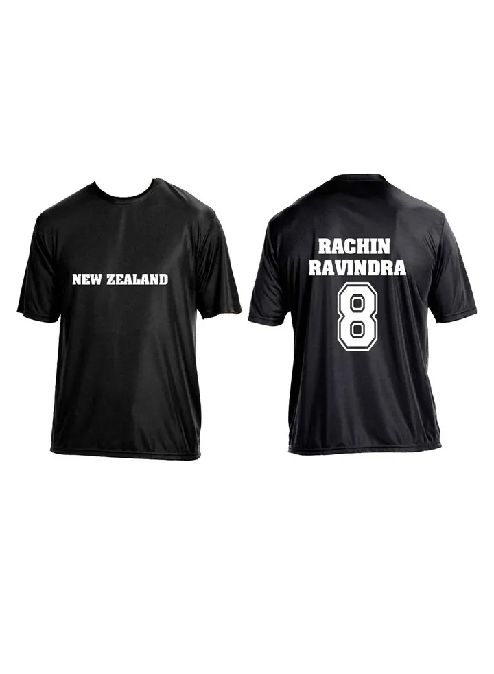 New Zealand Unisex Sports Dry-Fit Jersey - Perfect for New Zealand Sports Fans - Comfortable and Stylish New Zealand Jersey for Adults
