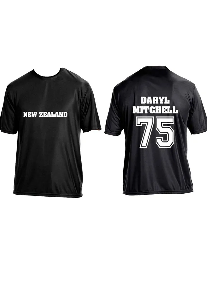 New Zealand Unisex Sports Dry-Fit Jersey - Perfect for New Zealand Sports Fans - Comfortable and Stylish New Zealand Jersey for Adults
