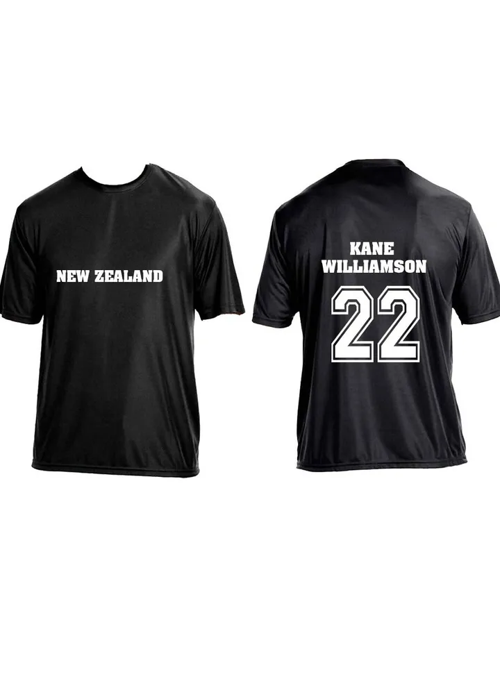 New Zealand Unisex Sports Dry-Fit Jersey - Perfect for New Zealand Sports Fans - Comfortable and Stylish New Zealand Jersey for Adults