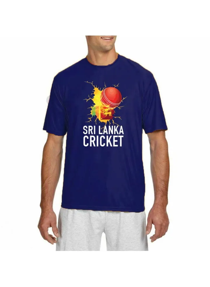 Sri Lanka Jersey T-Shirt for Adults - Unisex Sri Lanka Printed Dry-Fit Sports Jersey T-Shirt - Ideal Sri Lanka Jersey T-Shirt for Matches and Sports Enthusiasts
