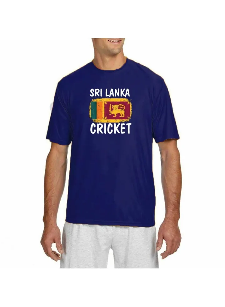 Sri Lanka Jersey T-Shirt for Adults - Unisex Sri Lanka Printed Dry-Fit Sports Jersey T-Shirt - Ideal Sri Lanka Jersey T-Shirt for Matches and Sports Enthusiasts