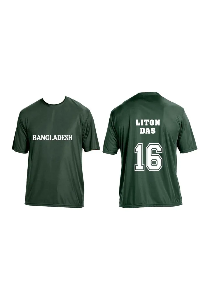 Bangladesh Unisex Sports Dry-Fit Jersey - Perfect for Bangladesh Cricket Fans and Cricket Lovers - Comfortable Bangladesh Jersey