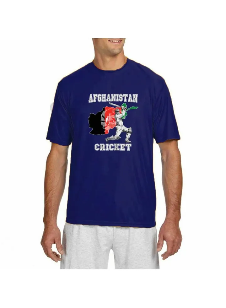 Afghanistan Jersey T-Shirt for Adults - Unisex Afghanistan Printed Dry-Fit Sports Jersey T-Shirt - Ideal Afghanistan Jersey T-Shirt for Matches and Sports Enthusiasts