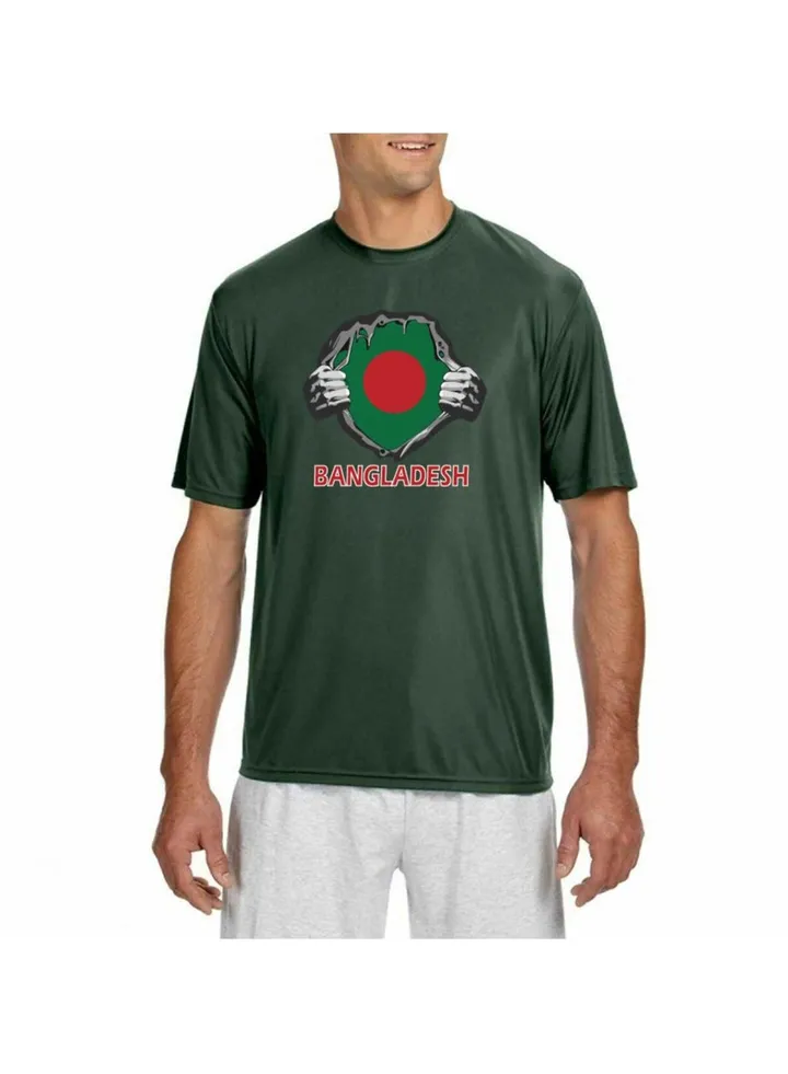 Bangladesh Unisex Sports Jersey Dry-Fit T-shirt for Adults, Drawstring Bag, Cap, and Scarf - Perfect for Bangladesh Cricket Fans