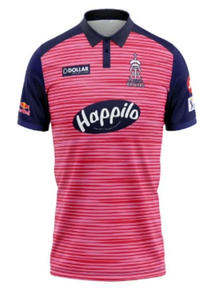 Rajasthan Royals (RR) IPL Cricket Jersey 2023 For Kids and Adults