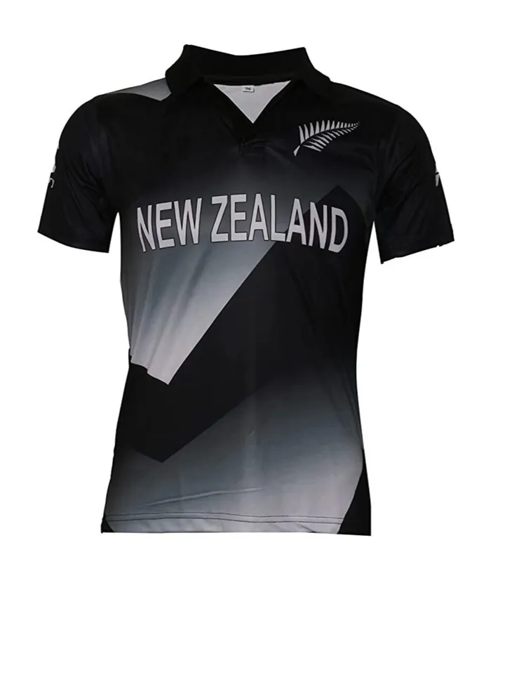 Cricket Jersey New Zealand World Cup 2021 Supporter All Cricket Team Uniform