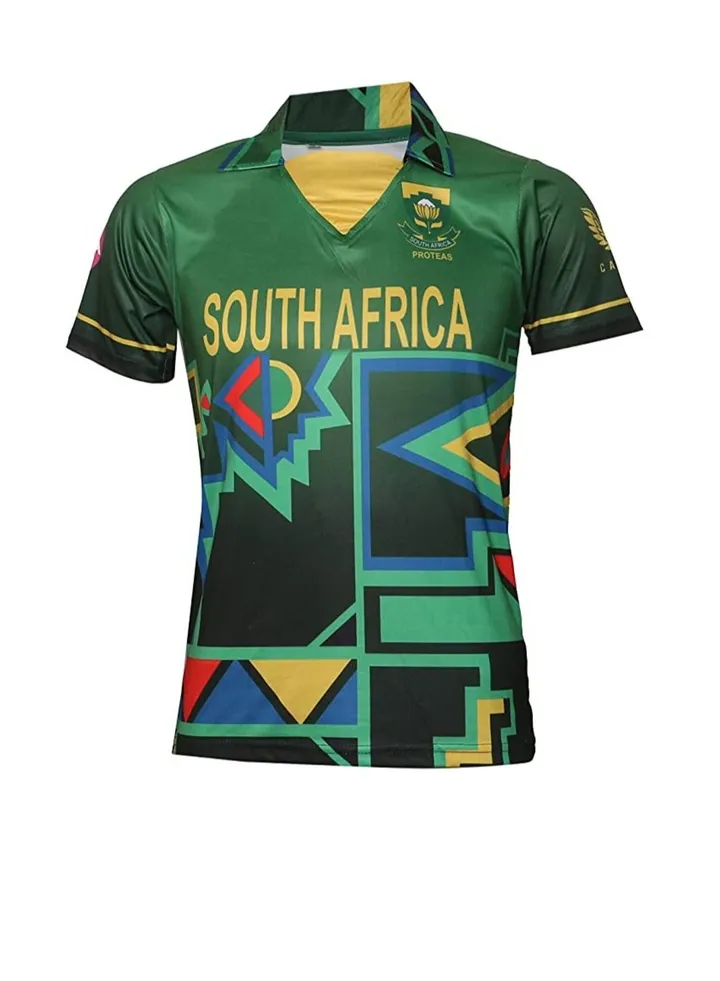 South Africa Cricket Jersey World Cup 2021 Supporter All Cricket Team Uniform