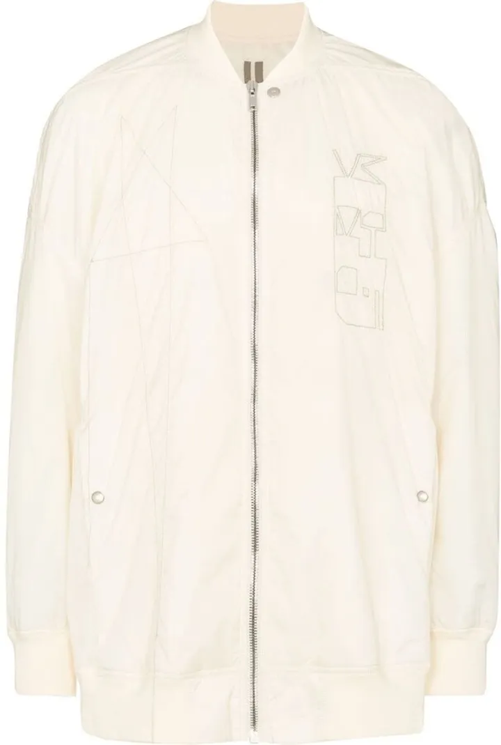 Embroidered Logo Bomber Jacket