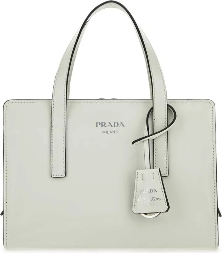 Prada Logo Detailed Top Handle Tote Bag