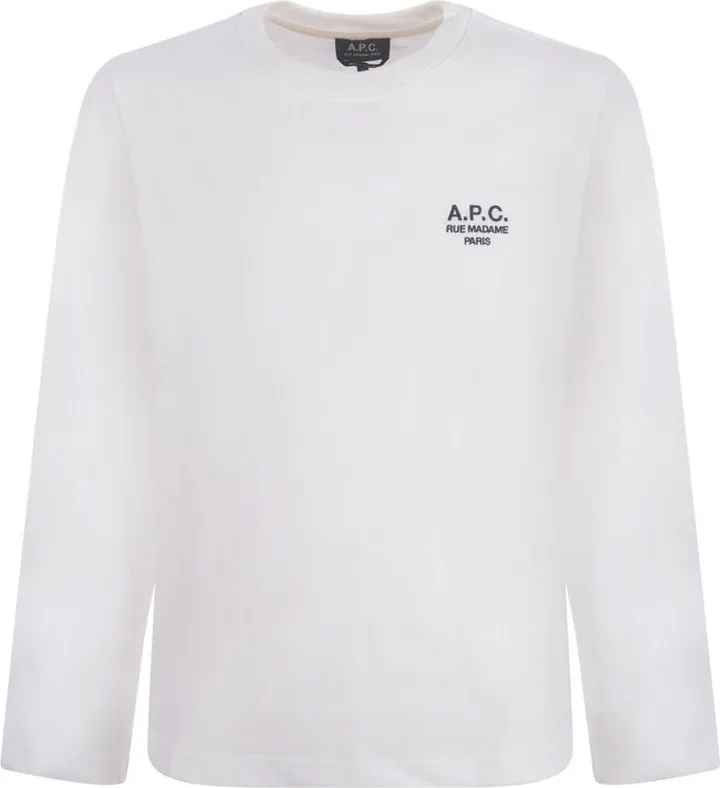 A.P.C. Logo Printed Long-Sleeved T-Shirt