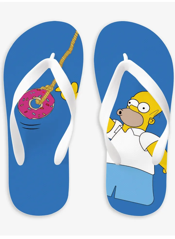 Sea Flip Flop Simpsons Donuts