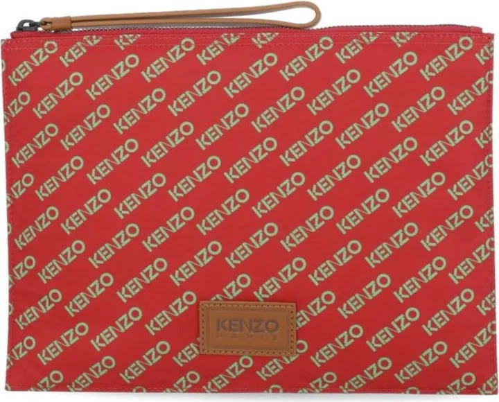Kenzo All-Over Logo Print Clutch Bag