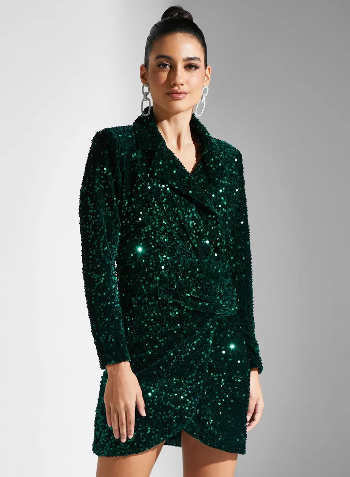 Sequin Detail Dress