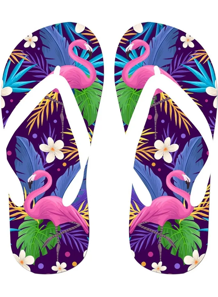 Sea Flip Flop Flamingo