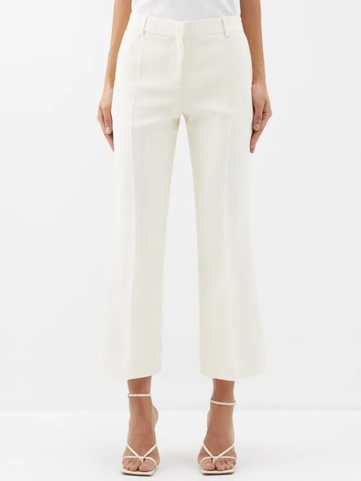 Fossett Cropped Crepe Trousers