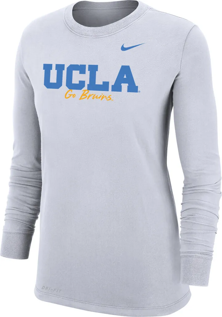 Nike Women's College Dri-FIT Mantra 365 (UCLA) Long-Sleeve T-Shirt in White