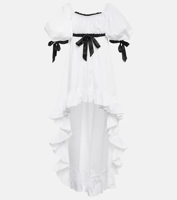 Analiese off-shoulder poplin dress