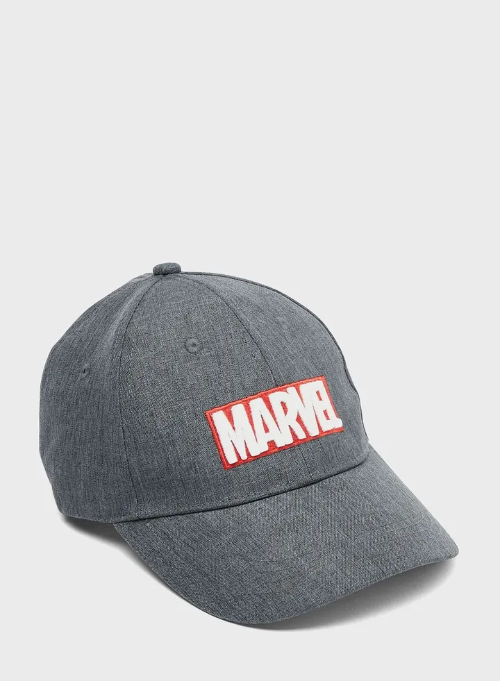 Marvel Applique Detail Cap With Buckled Strap Closure