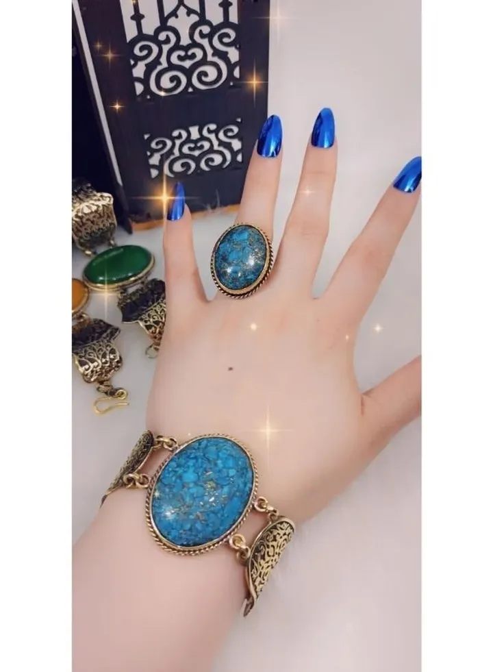 Set Women Bracelet And Ring Handmade - 2 Pieces