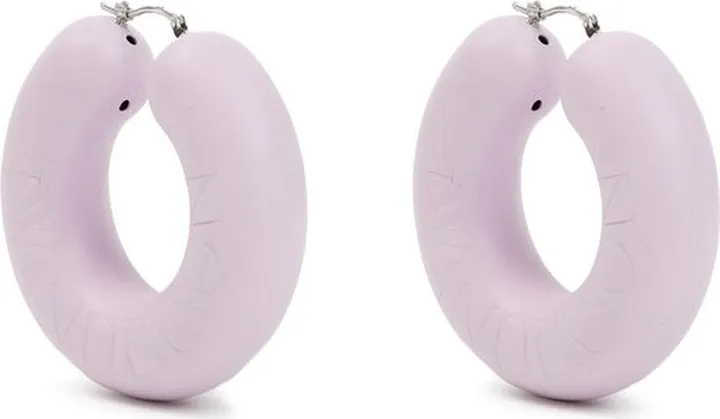JW Anderson Logo Engraved Bumper Hoop Earrings