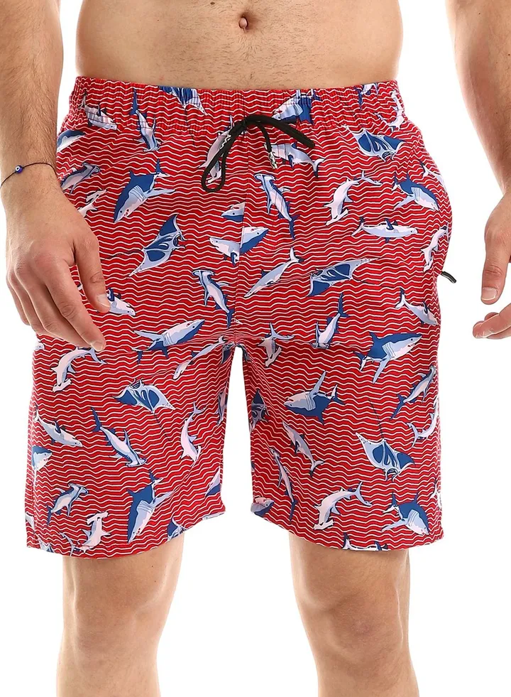 Printed Swim Short, Water Proof 100% Polyester Fabric