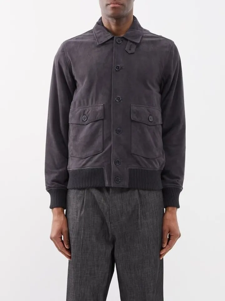 Jim Suede Bomber Jacket