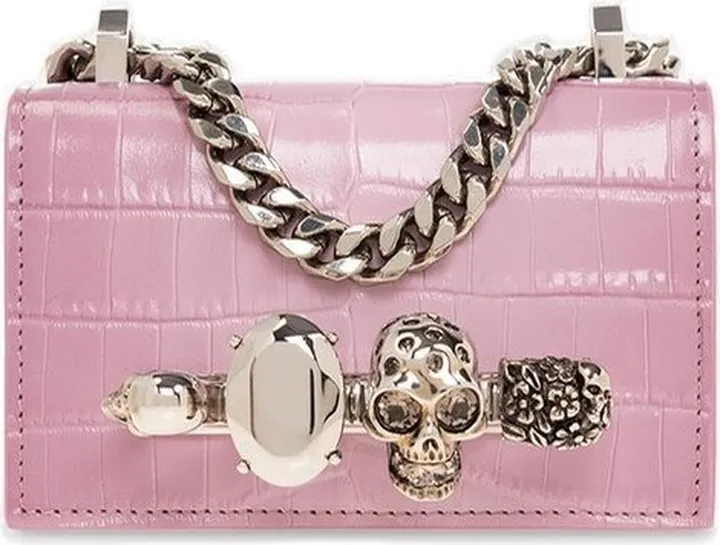 Alexander McQueen Jewelled Satchel Micro Shoulder Bag
