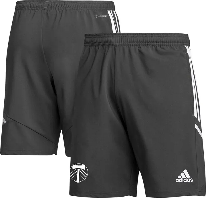 Men's adidas Black Portland Timbers Downtime Aeroready Shorts